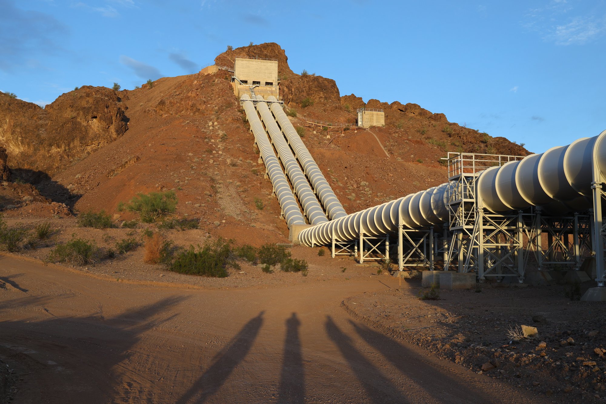 Gene Pump Station discharge piping, the second Pump Station
