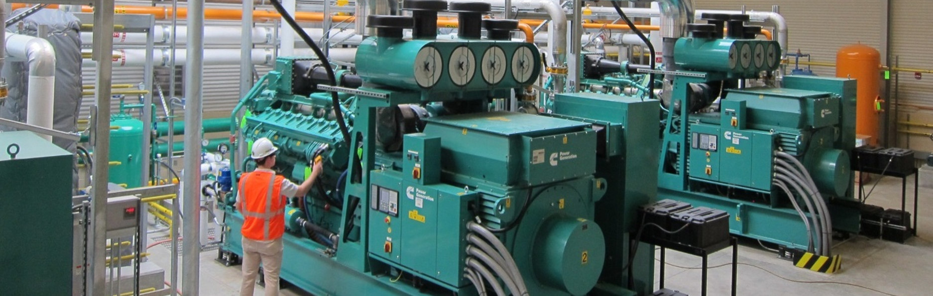 Brown and Caldwell engineer operates biogas cogeneration facility for City of Santa Rosa.
